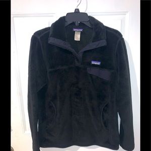 Patagonia Black 1/2 button fleece outerwear